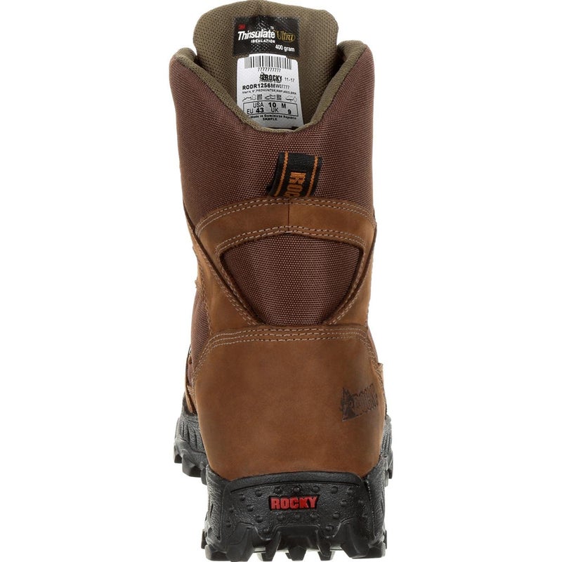 ROCKY Ridgetop 600G Insulated Waterproof Outdoor Boot, Brown, Size 10.5(M) - Image 4